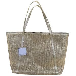 Shiraleah Chicago Ava Tote Gold NEW Beach Summer Bag Shopper